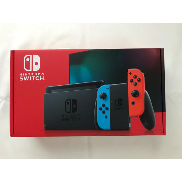 Nintendo Switch(ニンテンドースイッチ)の☆新品未開封☆Nintendo Switchニンテンドースイッチ ブルー/レッド エンタメ/ホビーのゲームソフト/ゲーム機本体(家庭用ゲーム機本体)の商品写真