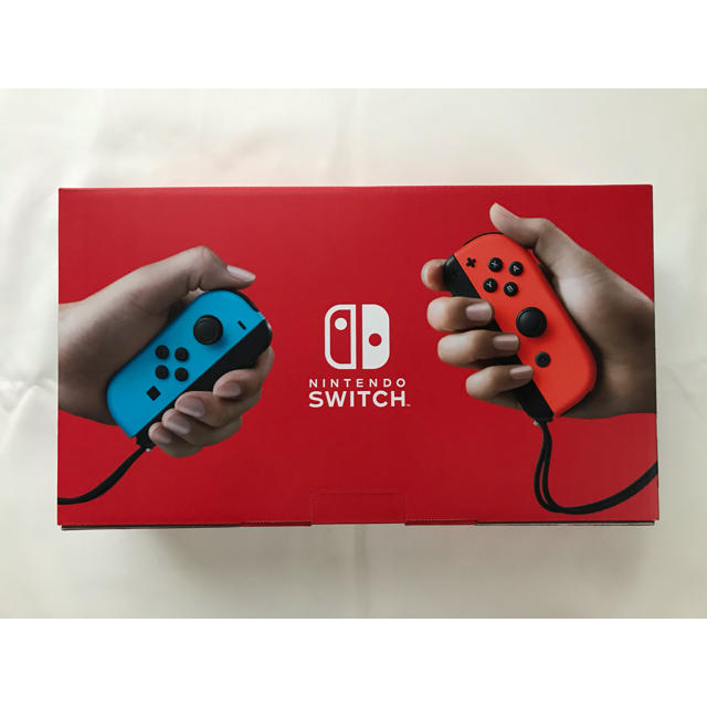 Nintendo Switch(ニンテンドースイッチ)の☆新品未開封☆Nintendo Switchニンテンドースイッチ ブルー/レッド エンタメ/ホビーのゲームソフト/ゲーム機本体(家庭用ゲーム機本体)の商品写真