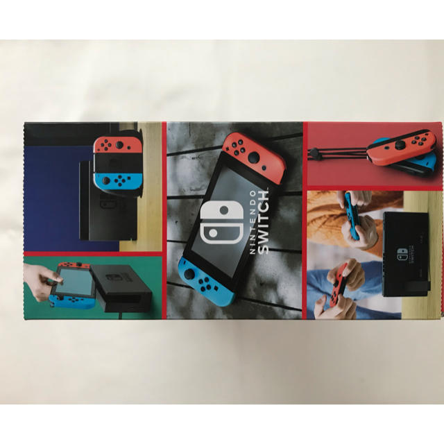 Nintendo Switch(ニンテンドースイッチ)の☆新品未開封☆Nintendo Switchニンテンドースイッチ ブルー/レッド エンタメ/ホビーのゲームソフト/ゲーム機本体(家庭用ゲーム機本体)の商品写真