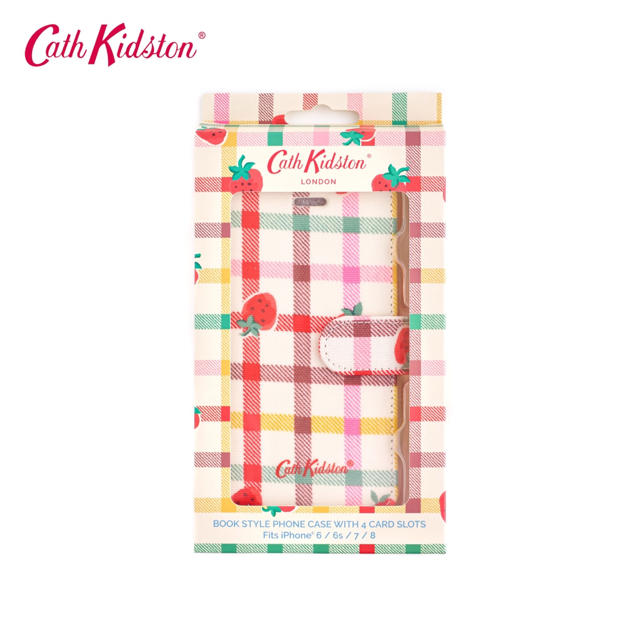 Cath Kidston(キャスキッドソン)の【限定値引き】キャスキッドソン iPhoneケース 手帳型 いちご スマホケース スマホ/家電/カメラのスマホアクセサリー(iPhoneケース)の商品写真