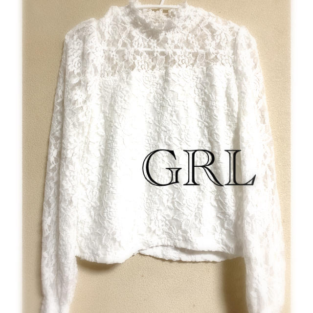 GRL(グレイル)のGRL グレイル　ハイネックパワショルレーストップス レディースのトップス(シャツ/ブラウス(半袖/袖なし))の商品写真