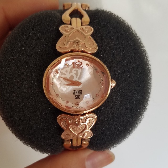ANNA SUI(アナスイ)のアナスイ　ANNA SUI　ピンクゴールド　腕時計　美品 レディースのファッション小物(腕時計)の商品写真