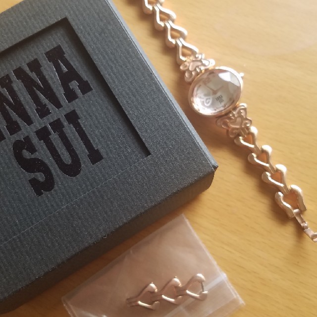 ANNA SUI(アナスイ)のアナスイ　ANNA SUI　ピンクゴールド　腕時計　美品 レディースのファッション小物(腕時計)の商品写真