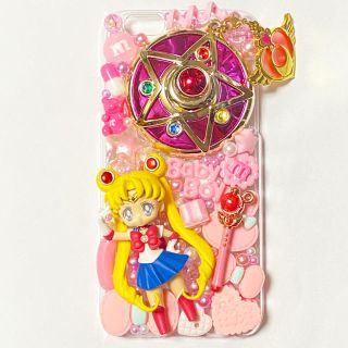 セーラームーン デコ電 iPhoneケース デコ盛り 韓国 アメトイ ポケモン(スマホケース)