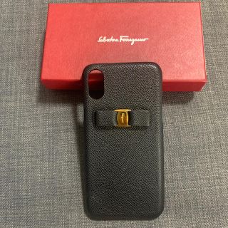 サルヴァトーレフェラガモ(Salvatore Ferragamo)のFerragamo フェラガモ iPhoneケースXS/X ブラック(iPhoneケース)