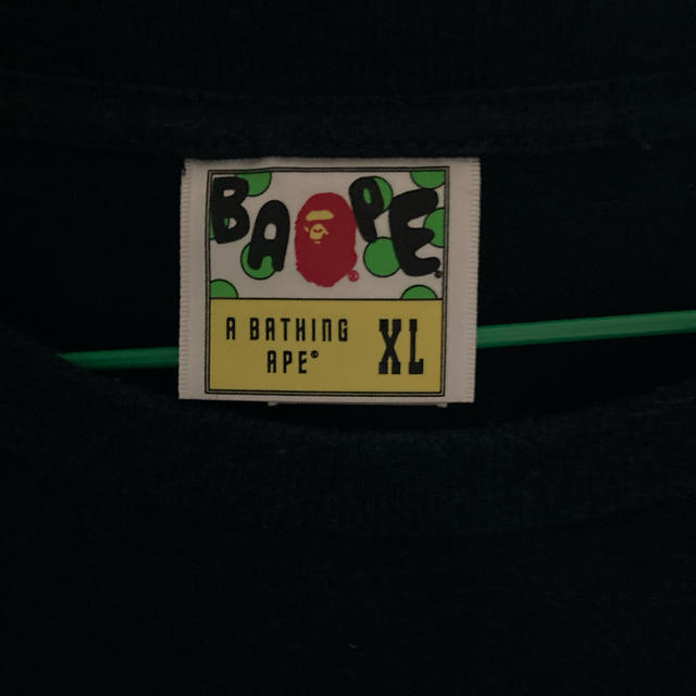 A BATHING APE(アベイシングエイプ)のA BATHING APE Tシャツ　黒　XL メンズのトップス(Tシャツ/カットソー(半袖/袖なし))の商品写真