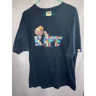 アベイシングエイプ(A BATHING APE)のA BATHING APE Tシャツ　黒　XL(Tシャツ/カットソー(半袖/袖なし))