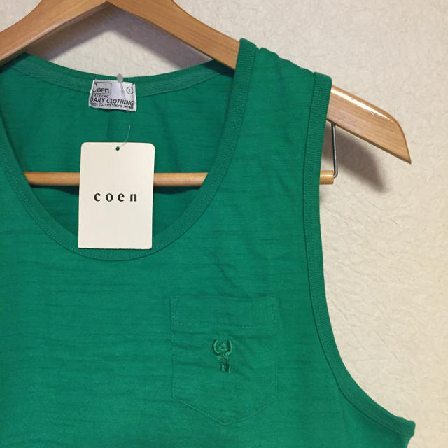 coen(コーエン)のcoen タンクトップ 再値下げ メンズのトップス(Tシャツ/カットソー(半袖/袖なし))の商品写真