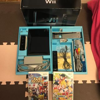 ウィー(Wii)の【あき様専用】Wii本体＆ソフト2本セット(家庭用ゲーム機本体)