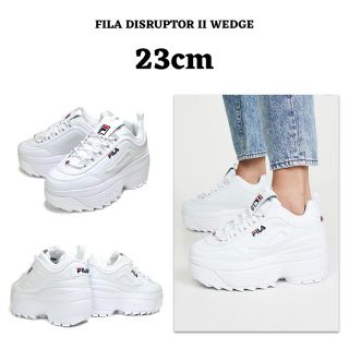 フィラ(FILA)のFILA フィラ 海外限定 DISRUPTOR 2 WEDGE 厚底 スニーカー(スニーカー)