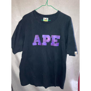 アベイシングエイプ(A BATHING APE)のA BATHING APE 半袖Tシャツ　黒　XL(Tシャツ/カットソー(半袖/袖なし))