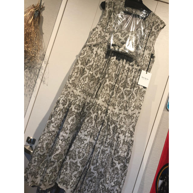 ワンピース 最終◇Herlipto Damask Cotton Midi Dress タグ付 『4年
