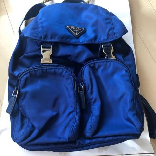 プラダ(PRADA)の【たえさん専用】プラダ ナイロンリュック　ブルー(リュック/バックパック)