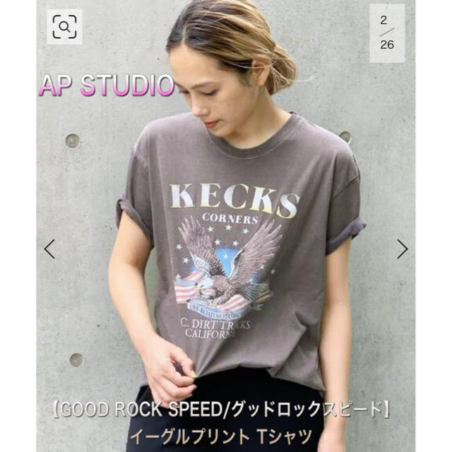 AP STUDIO GOOD ROCK SPEED イーグルプリント Tシャツ