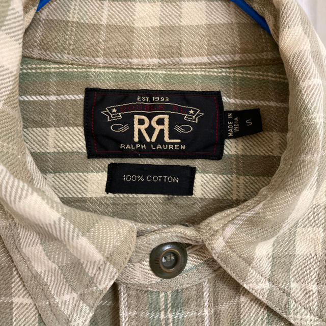 RRL(ダブルアールエル)のPOLO　RRL コットンネルシャツ　 US Sサイズ メンズのトップス(シャツ)の商品写真