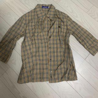 バーバリーブルーレーベル(BURBERRY BLUE LABEL)のバーバリーブルーレーベル　BURBERRYチェック柄七部ベージュ(シャツ/ブラウス(長袖/七分))