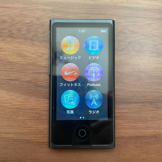 Apple(アップル)のApple アップル iPod nano 16GB MD481J スマホ/家電/カメラのオーディオ機器(ポータブルプレーヤー)の商品写真