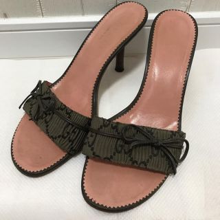 グッチ(Gucci)のあかり様専用！再値下げ中！GUCCI☆GG柄ミュール☆サンダル(ミュール)