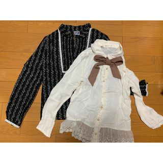 アクシーズファム(axes femme)のaxes & BLUE ブラウスset(シャツ/ブラウス(長袖/七分))