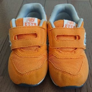 ニューバランス(New Balance)のニューバランス 子供靴 オレンジ 15㎝(スニーカー)