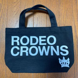 ロデオクラウンズ(RODEO CROWNS)の美品　ロデオクラウンズ　トートバッグ　バッグ　ブラック　黒(トートバッグ)