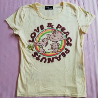 セシルマクビー(CECIL McBEE)の【美品】スヌーピー　Ｔシャツ　刺繍がかわいい♡(Tシャツ(半袖/袖なし))