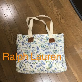 ポロラルフローレン(POLO RALPH LAUREN)の【ラルフ・ローレン】大容量　花柄　布バッグ【値下げ】(トートバッグ)