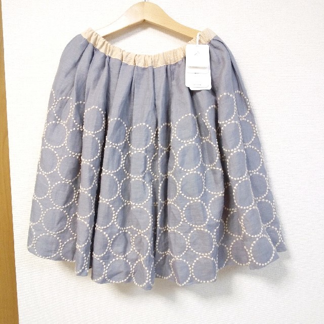 新品試着のみmina perhonen キッズ　ミナペルホネン130スカートキッズ服女の子用(90cm~)