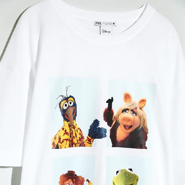 ZARA(ザラ)のZARAディズニー　マペッツ　Tシャツ新品 レディースのトップス(Tシャツ(半袖/袖なし))の商品写真