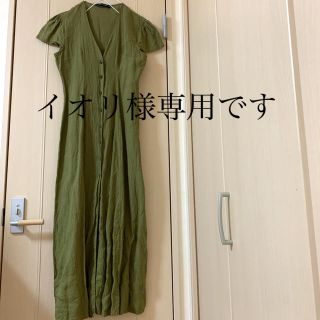 ザラ(ZARA)のZARA  ザラ　ロングワンピース　マキシワンピース　リネン(ロングワンピース/マキシワンピース)