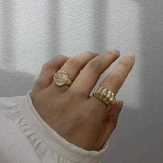 ロンハーマン(Ron Herman)のVolume line matte gold ring No.458(リング(指輪))