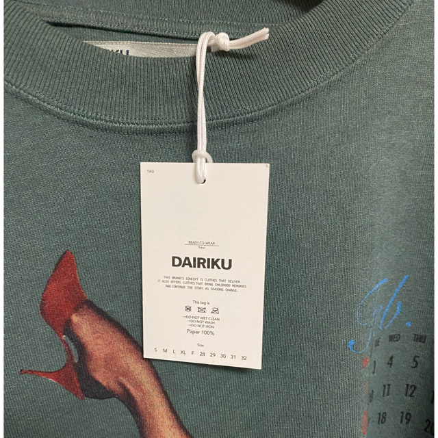 最安値 dairiku Pinup Girl Long Sleeve グリーン メンズのトップス(Tシャツ/カットソー(七分/長袖))の商品写真