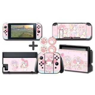 Switch スイッチ マイメロ マイメロディ サンリオ ピンク スキンシール(その他)