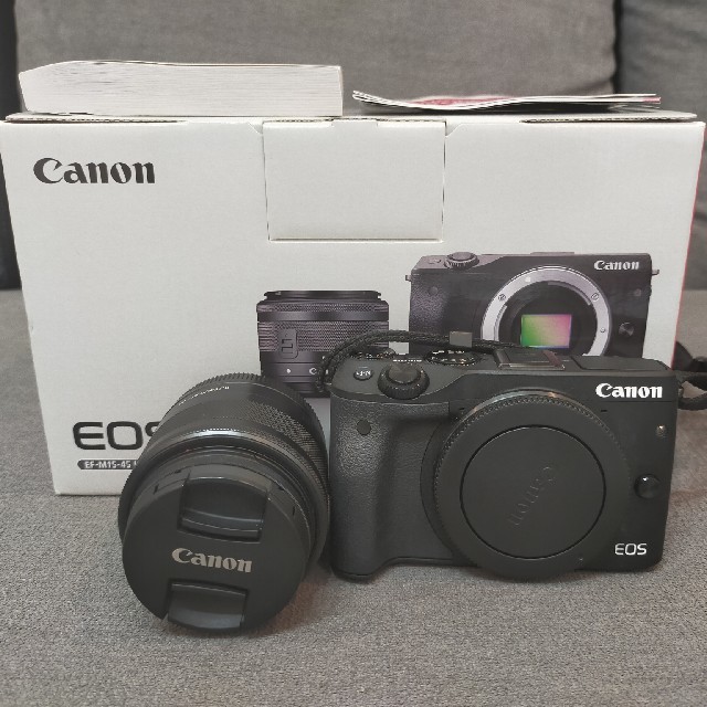 【美品】Canon EOS M3 本体+レンズ おまけ付きカメラ
