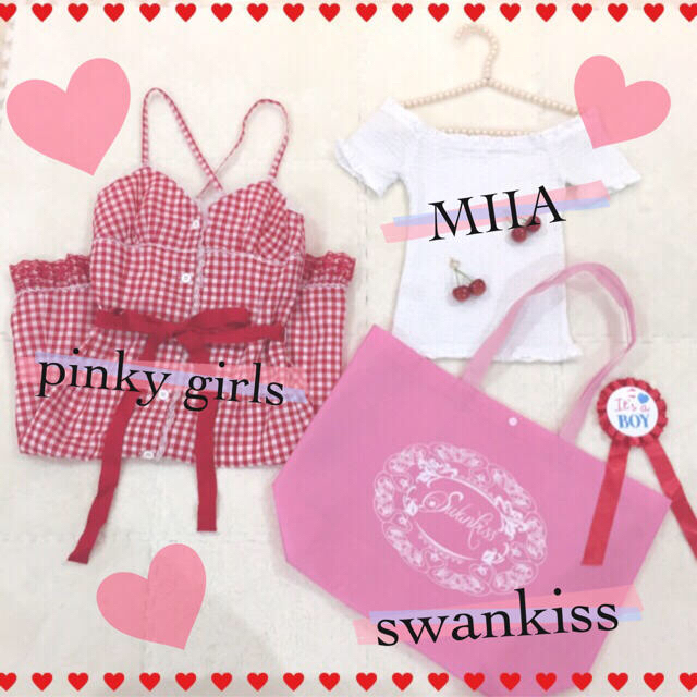 Swankiss(スワンキス)の値下げ！さくらんぼコーデ♡早い者勝ち❤️ レディースのバッグ(トートバッグ)の商品写真