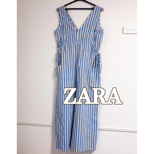 ZARA(ザラ)のZARA サイドリボンオールインワン レディースのパンツ(オールインワン)の商品写真