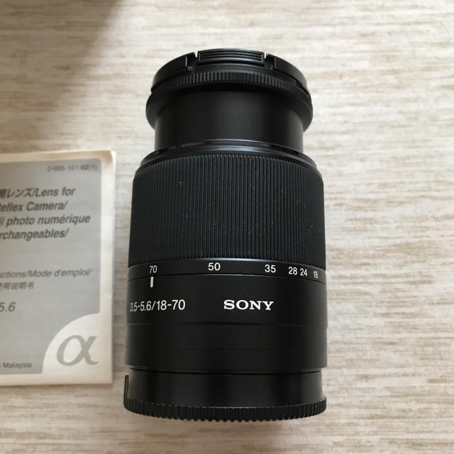 ソニー　SONY アルファ　α 18-70mm レンズ　美品 箱付き