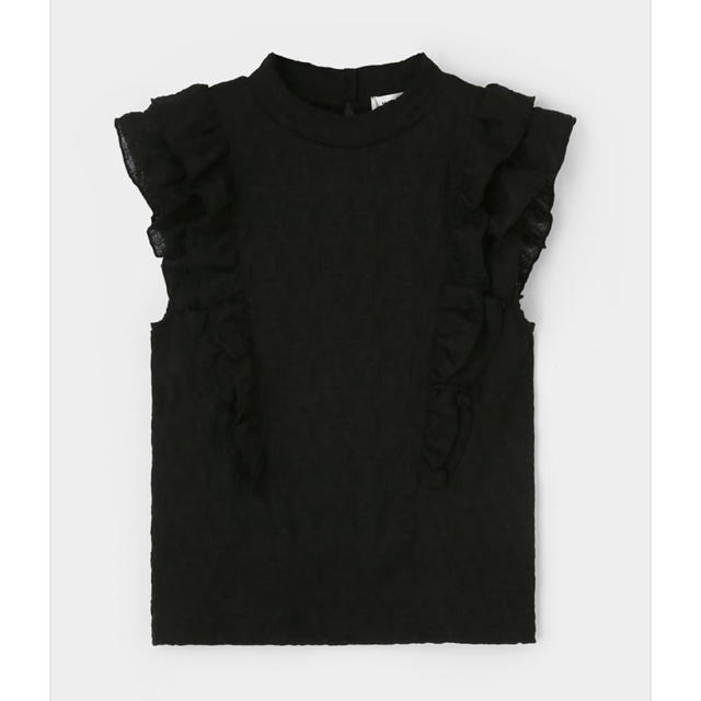 moussy 美品 レース tops LACE FRILL TOP