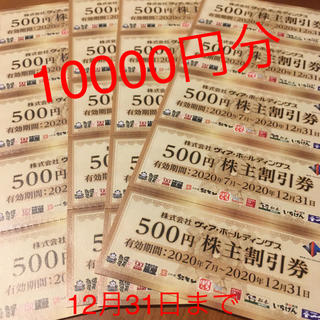 10000円分　ヴィアホールディングス(レストラン/食事券)
