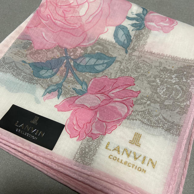 LANVIN COLLECTION(ランバンコレクション)のランバンコレクションハンカチ新品未使用シール付き レディースのファッション小物(ハンカチ)の商品写真