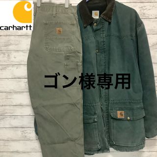 カーハート(carhartt)のゴン様専用　carhartt] [一点物] デニム　90‘s  オリーブ(ペインターパンツ)