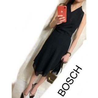 BOSCH ボッシュ レディース ティアード ワンピース ブラック系