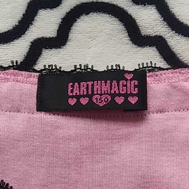 EARTHMAGIC(アースマジック)のアースマジック チュール付ワンピース 150cm キッズ/ベビー/マタニティのキッズ服女の子用(90cm~)(ワンピース)の商品写真