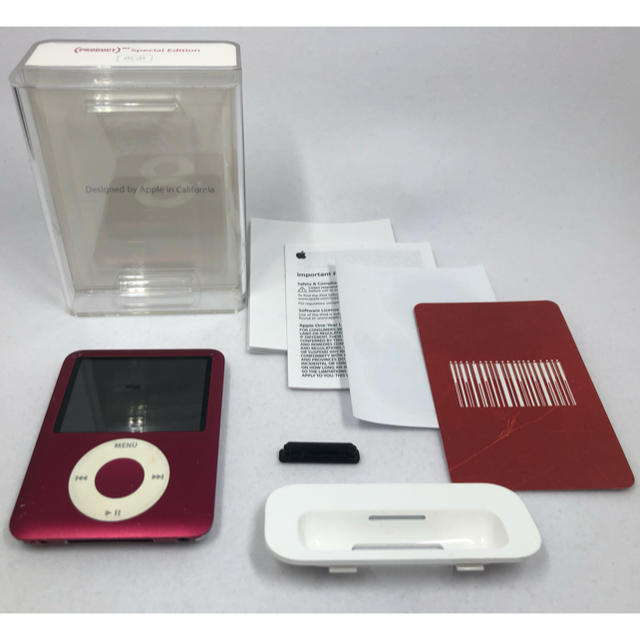 Apple(アップル)のapple ipod nano 8GB product red スマホ/家電/カメラのオーディオ機器(ポータブルプレーヤー)の商品写真