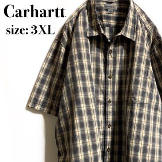 カーハート(carhartt)のビンテージ　carhartt カーハート ワークシャツ　チェック　ワンポイント(シャツ)