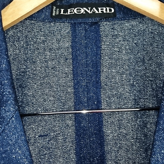 LEONARD(レオナール)のラグジュアリー☆ 上質 レオナール ジャケット テーラード デニム レディース レディースのジャケット/アウター(テーラードジャケット)の商品写真