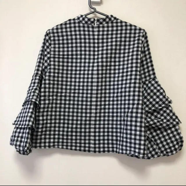 ZARA(ザラ)のZARA チェックブラウス レディースのトップス(シャツ/ブラウス(半袖/袖なし))の商品写真