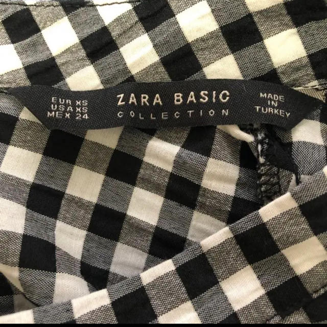 ZARA(ザラ)のZARA チェックブラウス レディースのトップス(シャツ/ブラウス(半袖/袖なし))の商品写真
