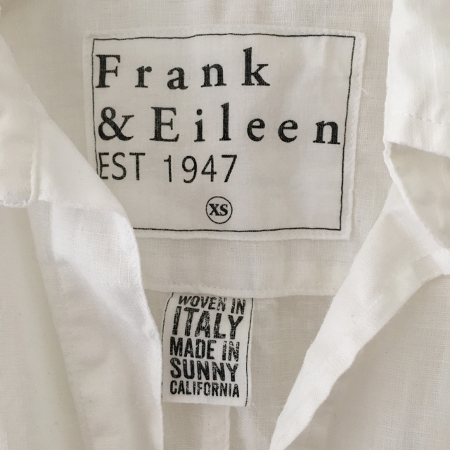 Frank&Eileen(フランクアンドアイリーン)のフランクアンドアイリーン   リネン 白 シャツ ホワイト レディースのトップス(シャツ/ブラウス(長袖/七分))の商品写真