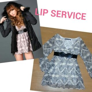 リップサービス(LIP SERVICE)のペイズリー柄ワンピース♡(ミニワンピース)